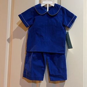 Blue Corduroy pant set